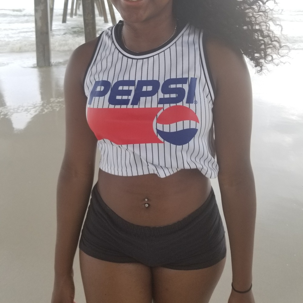 Pepsi logo striped Jersey
